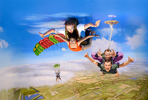 Skydiving 520x350px